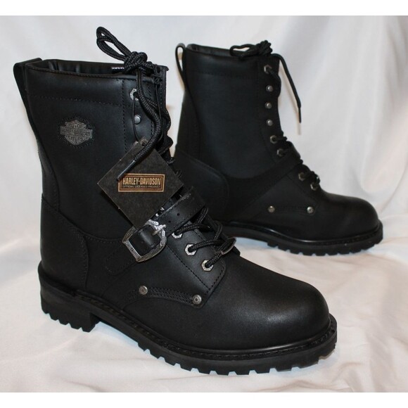 Harley-Davidson Faded Glory‎ Motorcycle Boots Men SZ 10.5 Black NEW $200 main image 9